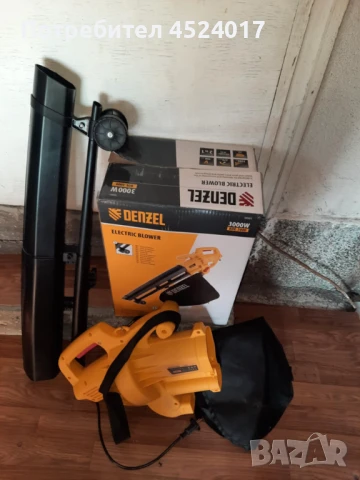 Ръчна електрическа духалка/прахосмукачка Denzel Denzel 3000W с максимална скорост на въздуха 270 км/, снимка 6 - Други - 51111552