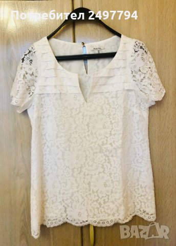 Дантелена блуза Massimo Dutti