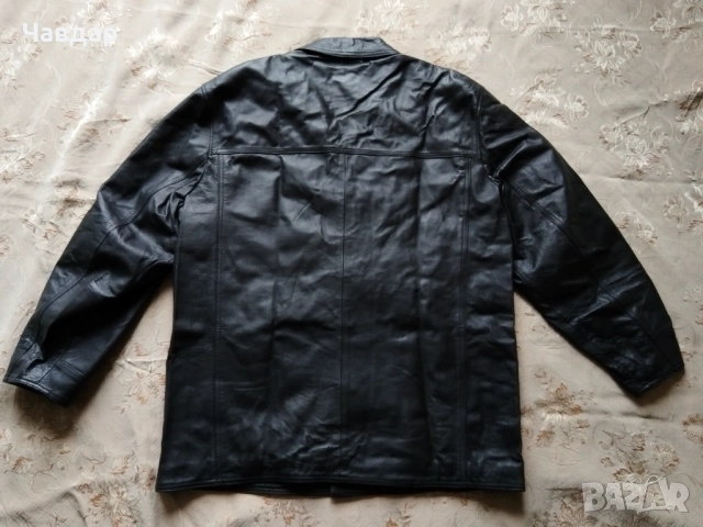 Мъжко кожено яке JCC - размер XXL, снимка 3 - Якета - 53489407