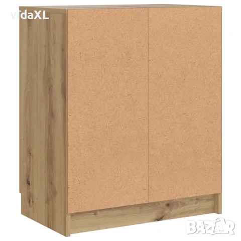 vidaXL Шкаф за обувки дъб артизан 59x35x70 см инженерна дървесина, снимка 7 - Скринове - 56148342