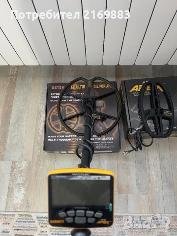 Металотърсач Garrett apex в гаранция , снимка 2 - Други спортове - 53470726