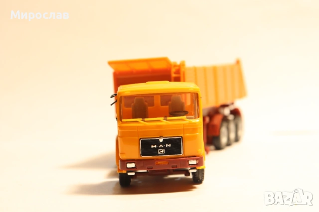 HERPA H0 1/87 MAN САМОСВАЛ ГОНДОЛА КАМИОН МОДЕЛ, снимка 4 - Колекции - 53385627