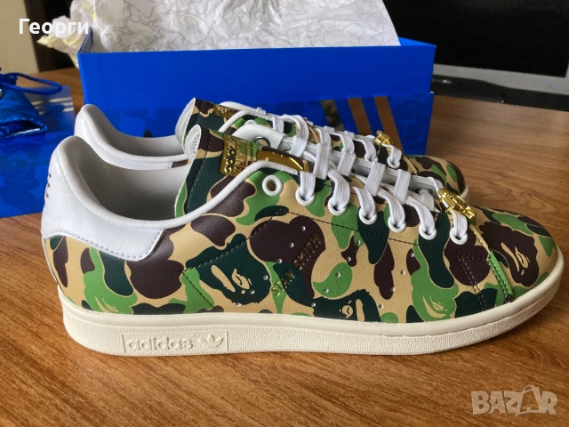 Оригинални мъжки маратонки Adidas Stan S, снимка 7 - Маратонки - 53373354