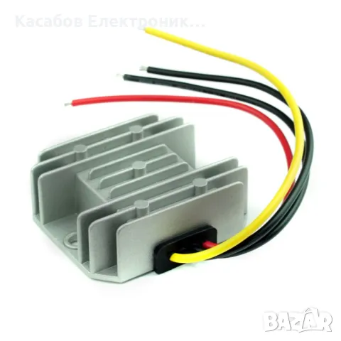 Водоустойчив преобразувател на напрежение от (15-32V) 24V към 12V, понижаващ 10A 120W