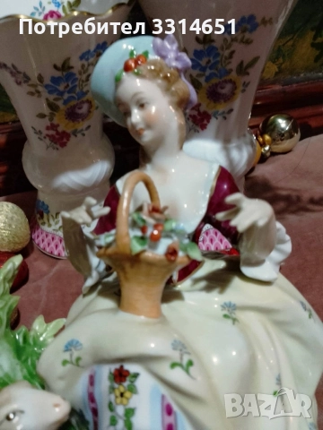 Изключителна порцеланова композиция , снимка 9 - Антикварни и старинни предмети - 52908681