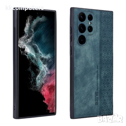Samsung Galaxy S24 Ultra 5G AZNS Удароустойчив Кожен Калъф и Протектор, снимка 2 - Калъфи, кейсове - 52652695