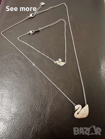 SWAROVSKI комплект - колие и гривна, снимка 9 - Бижутерийни комплекти - 52866933