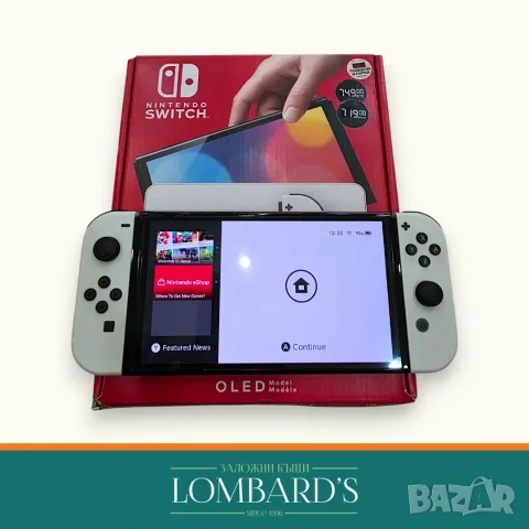 Nintendo Switch OLED пълен комплект 64GB бяло, N: 42409