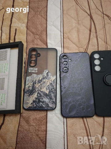 galaxy a55 2 протектора и 3 кейс , снимка 2 - Samsung - 52204922