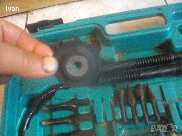 Комплект 5бр. Пневматични Различни Машини Аксесоари В Куфар-Мини Лентов Шлайф,Зеге,Ъглошлайф,Стойка, снимка 5 - Други инструменти - 42445186