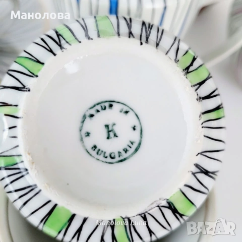 Сервиз за чай или дълго кафе Китка Нови Пазар., снимка 11 - Антикварни и старинни предмети - 53123765