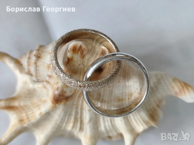 Двоен Сребърен пръстен 925 Bastian , снимка 3 - Пръстени - 53590829