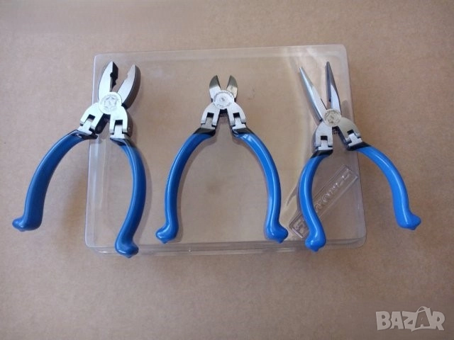 CORNWELL 3 БРОЯ КАЧЕСТВЕНИ ЗАКАЛЕНИ КЛЕЩИ С ВЪРТЯЩИ СЕ ГЛАВИ, снимка 3 - Клещи - 52921335