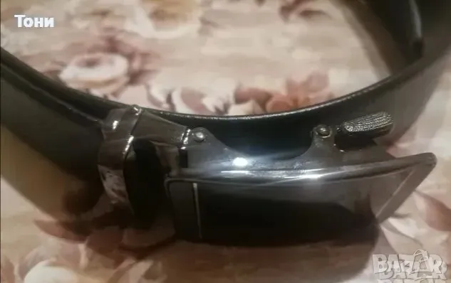 Нов Автоматичен Мъжки Кожен Колан 130см , снимка 3 - Колани - 49610129