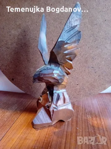 дървен орел, снимка 2 - Декорация за дома - 49315881