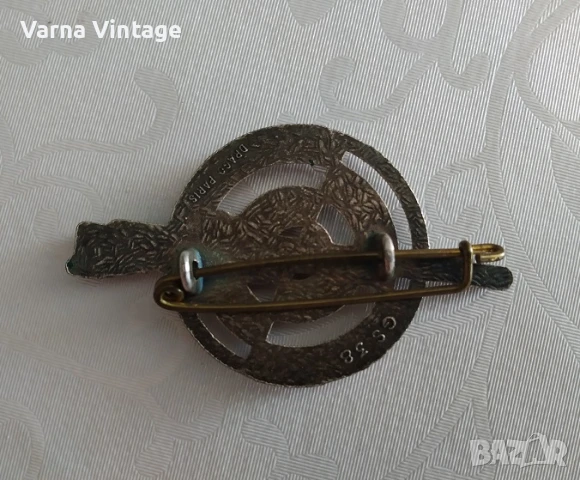 Значка за квалификация на снайперист № GS 38. „Сертификат за елитен стрелец“ DRAGO Франция., снимка 2 - Колекции - 50797918