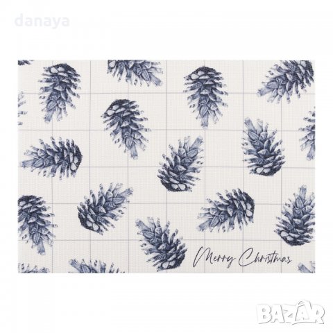 2331 Коледна подложка за хранене Шишарки, снимка 3 - Покривки за маси - 34022061