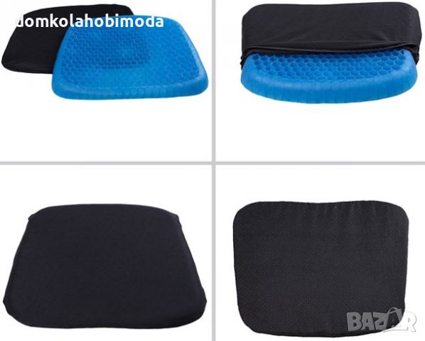 Анатомична гел възглавница/ Свалящ секалъф с цип/41x34x4.5 см, снимка 3 - Други - 39679253