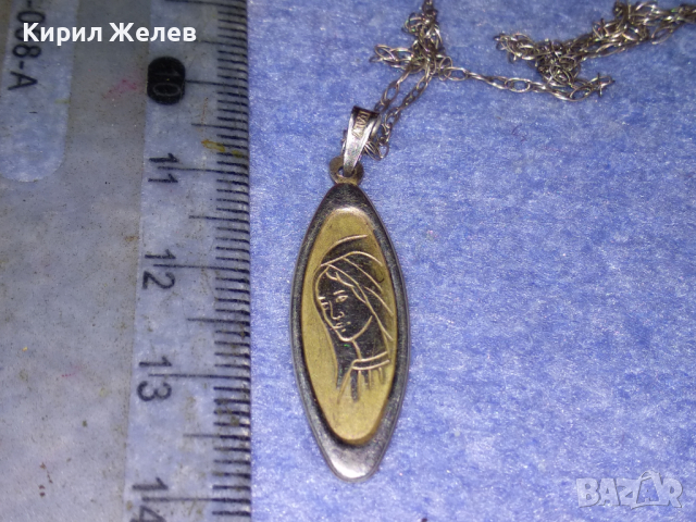 ФИН СРЕБЪРЕН АРТ МЕДАЛЬОН СРЕБРО 925 ITALY със СРЕБРНО СИНЖИРЧЕ - С НУЖДА от ЛЕК РЕМОНТ! 43292, снимка 7 - Колиета, медальони, синджири - 44692044