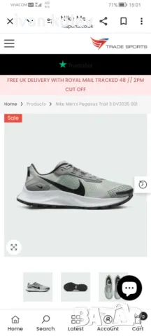 Мъжки маратонки Nike, снимка 6 - Маратонки - 49327909