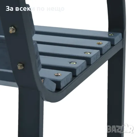 Градинска пейка, 120 cм, сива, дърво Код P415, снимка 7 - Градински мебели, декорация  - 50059885