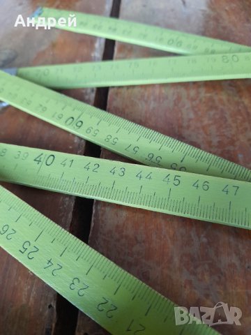 Стар дърводелски,дървен метър, снимка 5 - Други ценни предмети - 44355442