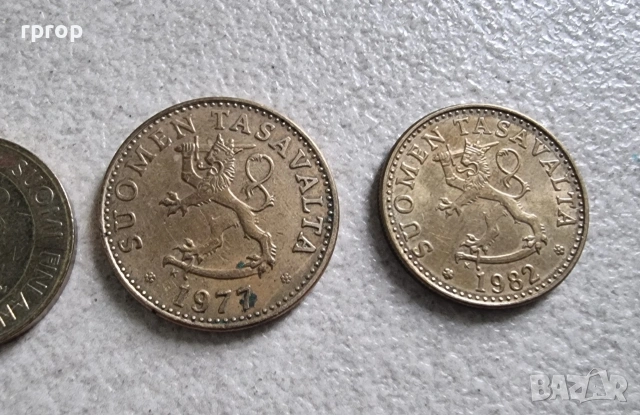 Финландия. Финланско пени и марка. 7 бройки., снимка 7 - Нумизматика и бонистика - 42361475