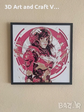 Релефна картина D.Va – Overwatch , снимка 2 - Други игри - 50995284