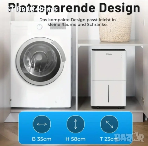 🌬️ ТОП ОФЕРТА! 20L Обезвлажнител + Въздухопречиствател с Wi-Fi | Тиха работа | Сушене на дрехи | 🌬️, снимка 3 - Влагоабсорбатори и влагоуловители - 53638429