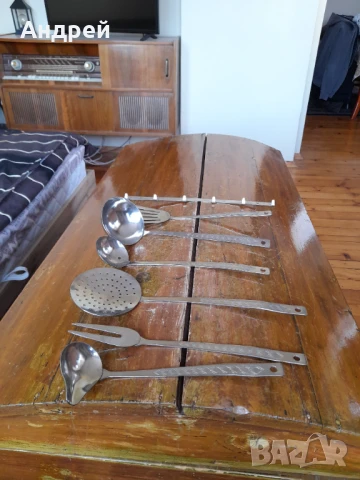 Стар комплект кухненски инструменти,прибори #9