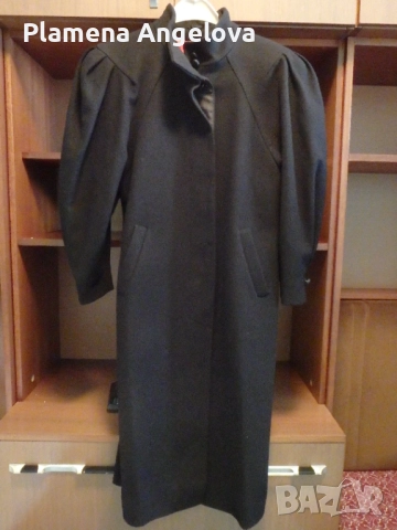Винтидж дамско палто от 90-те, 100% вълна, снимка 5 - Палта, манта - 51943299