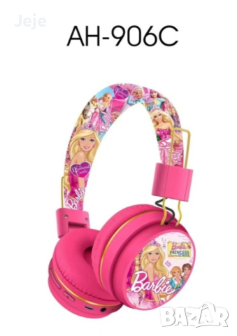 Безжични слушалки с вграден микрофон Barbie, сгъваеми и регулируеми, снимка 3 - Слушалки, hands-free - 44707786