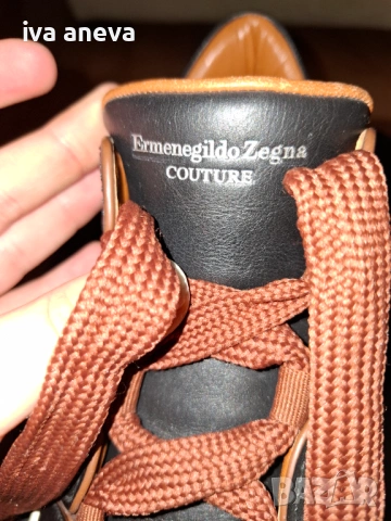 Луксозни мъжки сникърси Ermenegildo Zegna Couture Tiziano, снимка 3 - Маратонки - 53670490