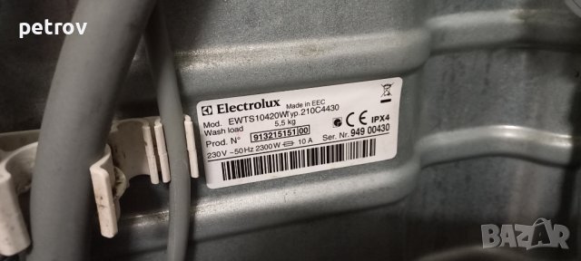 Пералня-Electrolux EWTS10420W/горно зареждане/, снимка 6 - Перални - 22142385