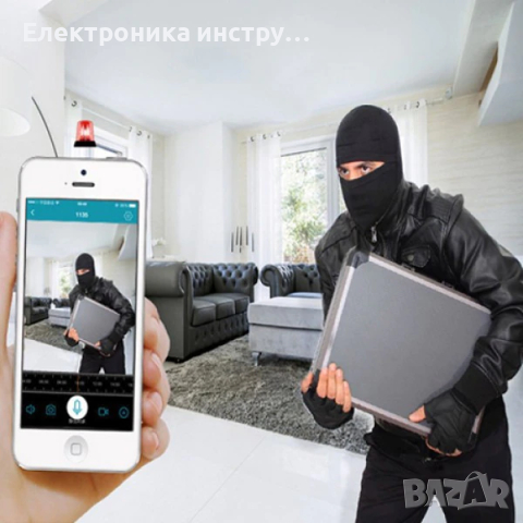 Панорамна камера тип крушка OEM Panoramic Camera Light, Бяла, снимка 5 - IP камери - 44684636