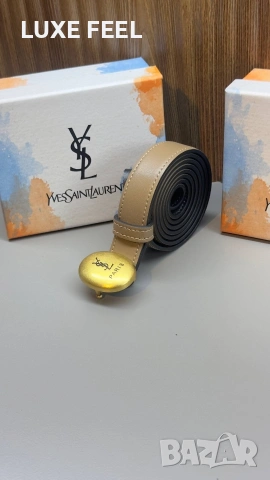 YVES SAINT LAURENT ⚜️ Естествена Кожа , снимка 7 - Колани - 53200932