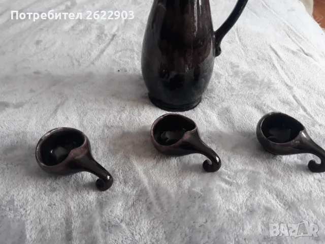 Керамичен сервиз за ракия, снимка 3 - Сервизи - 47633179