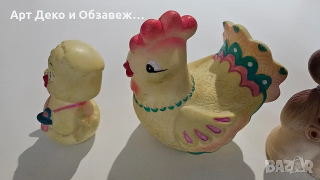 Ретро Съветски гумени играчки-комплект 4 бр., снимка 5 - Музикални играчки - 56272839