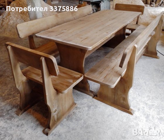 Производство на баварски маси и пейки и мебели от масив, снимка 3 - Градински мебели, декорация  - 36629711