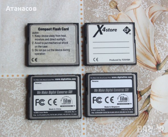 Compact Flash CF Memory Card , снимка 2 - Чанти, стативи, аксесоари - 41496685