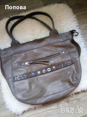 '' NOOSA " Амстердам - голяма чанта  естествена кожа, снимка 4 - Чанти - 36454727