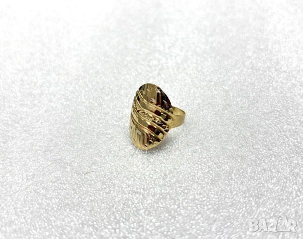 Дамски Златен Пръстен-1,88 грама, 14К (проба 585), снимка 4 - Пръстени - 53642157