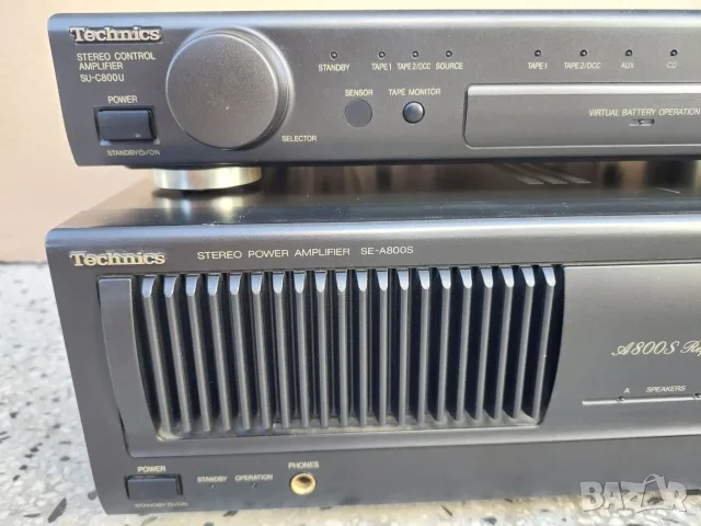 Усилвател Technics SE-A800S + предусилвател SU-C800U - Class AA, снимка 2 - Ресийвъри, усилватели, смесителни пултове - 55801709