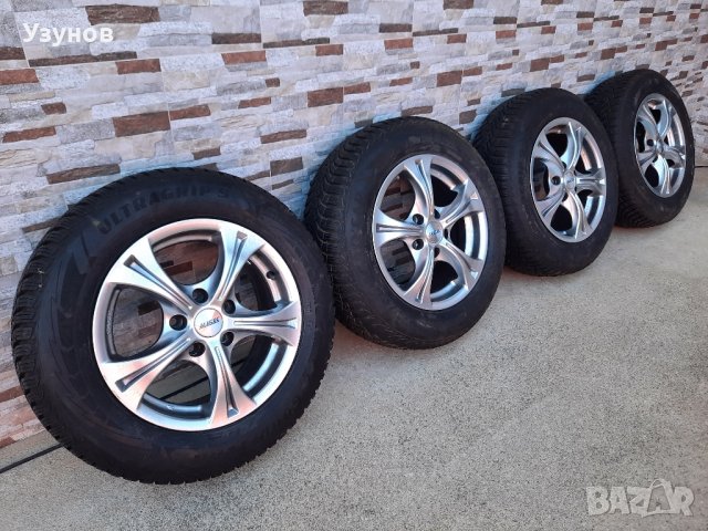 Зимни гуми с джанти Goodyear Alutec 15" 195/65 R15, снимка 1 - Гуми и джанти - 42385680