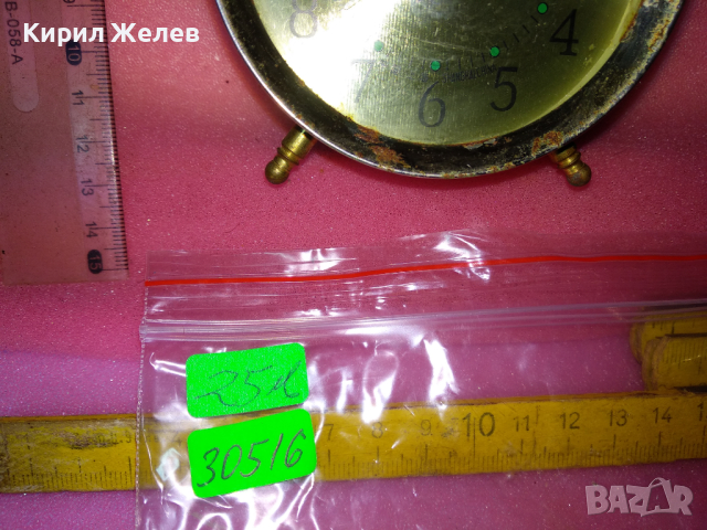 SHANGHAI CHINA Стар РЯДЪК КОЛЕКЦИОНЕРСКИ РЕТРО МЕХАНИЧЕН КИТАЙСКИ БУДИЛНИК ШАНХАЙ 30516, снимка 6 - Антикварни и старинни предмети - 44549024