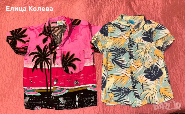 Две интересни ризи за момче 116 см