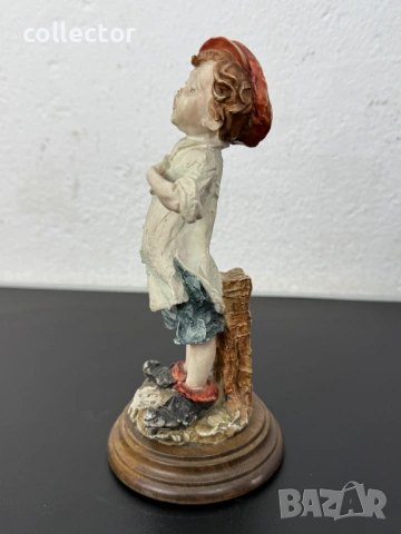 Италианска фигура на Джузепе Армани - „Пеещото момче“ №7959, снимка 8 - Колекции - 53838527