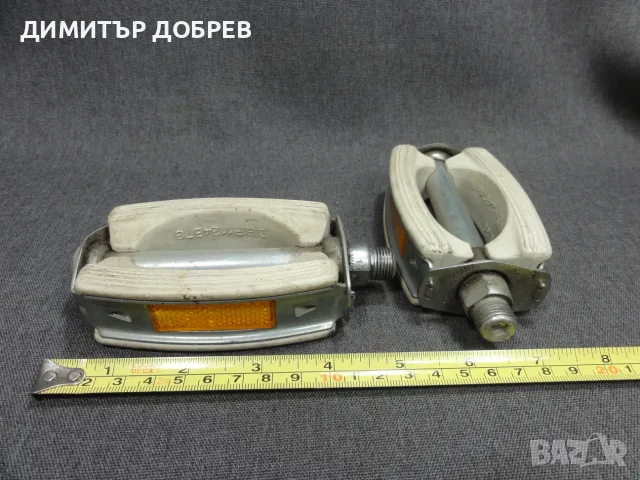 РЕТРО ВИНТИДЖ НЕМСКИ ВЕЛОСИПЕДНИ ПЕДАЛИ UNION U30 MADE IN GERMANY, снимка 6 - Части за велосипеди - 56323220
