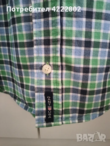 Оригинална мъжка риза Gant, снимка 4 - Ризи - 50829865