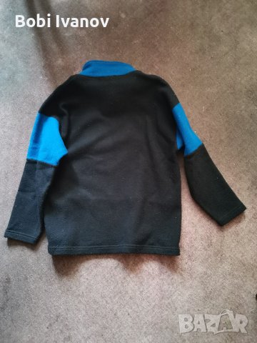Поларена блуза черно синя размер L, снимка 2 - Блузи с дълъг ръкав и пуловери - 42332795